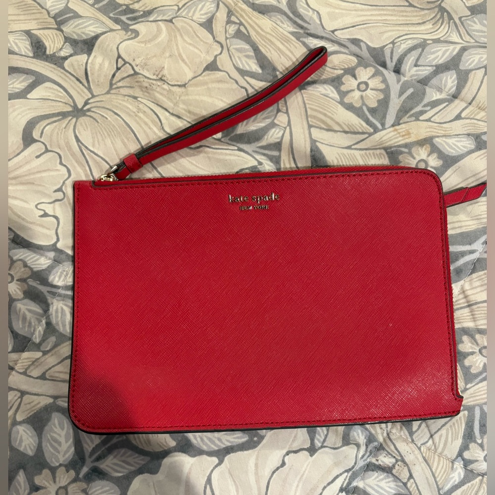 Red Kate Spade Clutch Bag